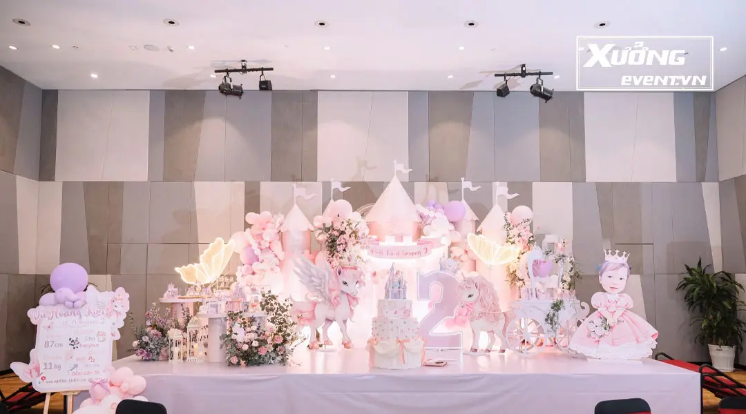 Backdrop 3D sự kiện sinh nhật
