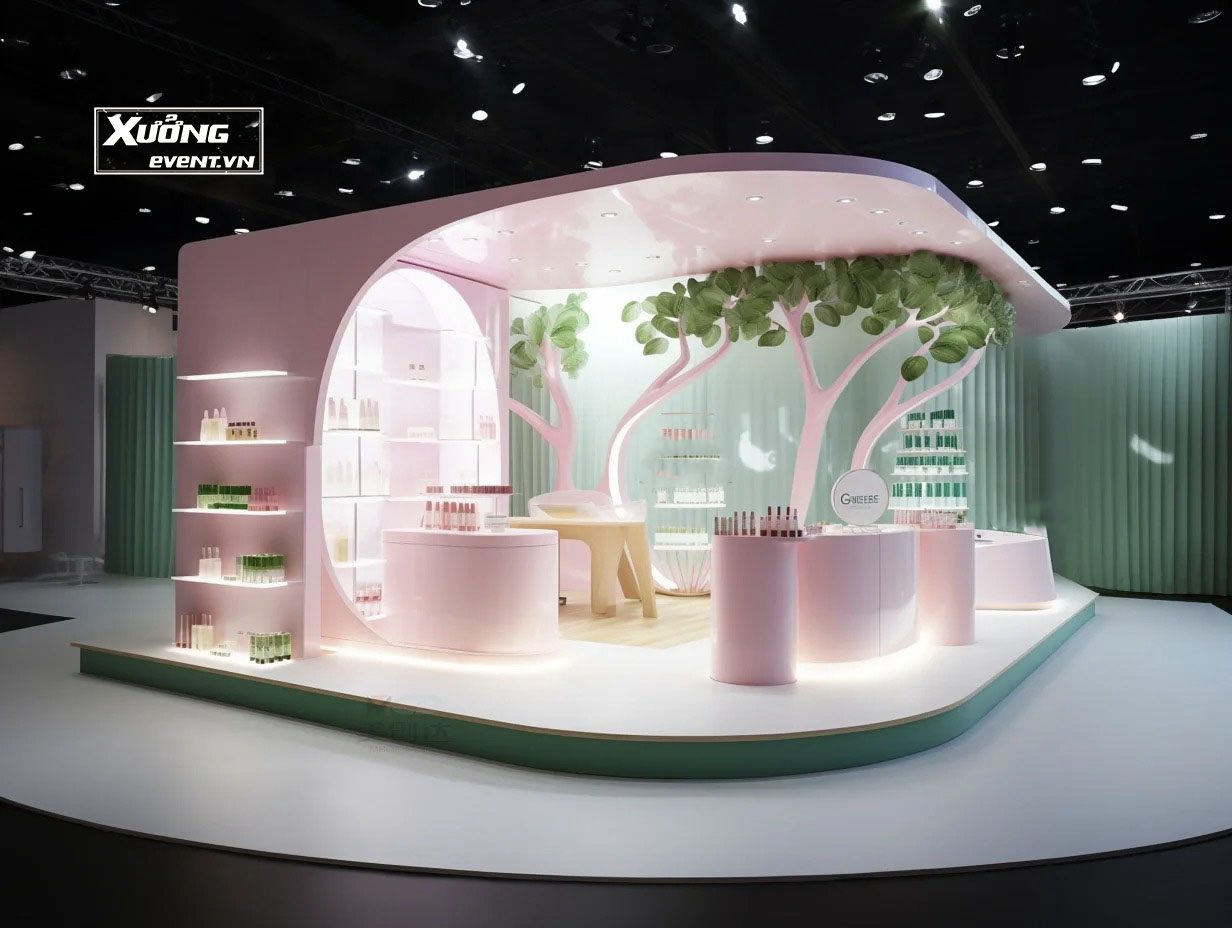 Booth trưng bày sản phẩm tại sự kiện