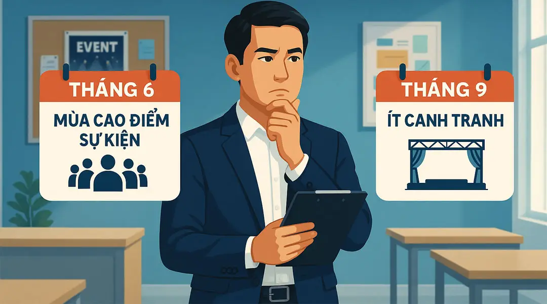 Hướng dẫn chọn thời điểm tổ chức sự kiện