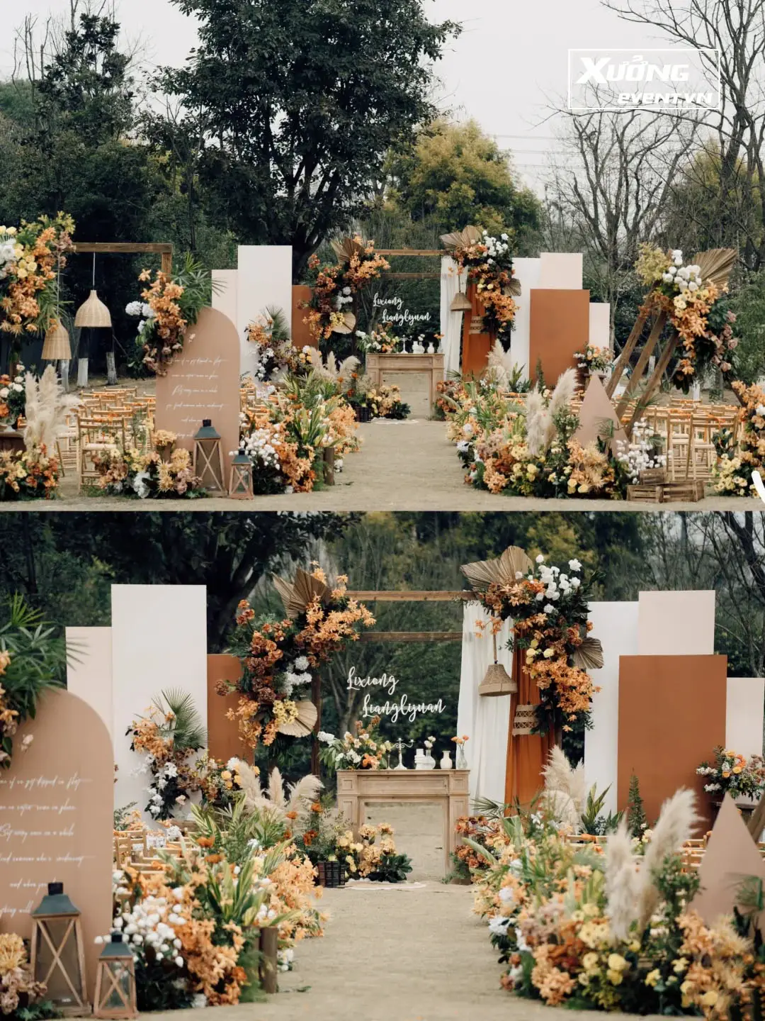 Concept tiệc cưới rustic