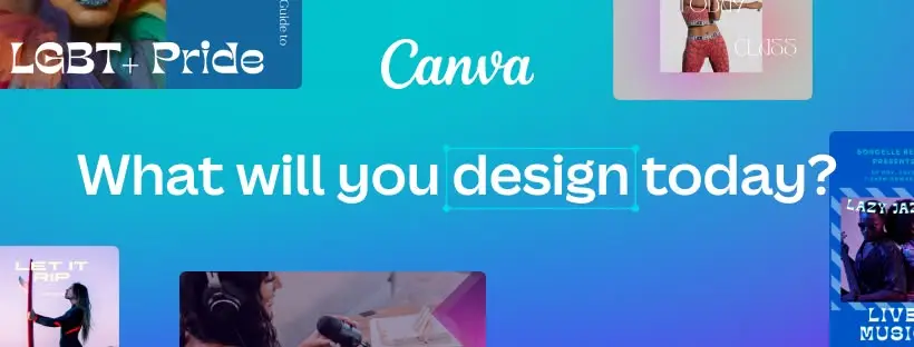 Giao diện Canva Pro với slogan “What will you design today?” – nền tảng thiết kế trực tuyến đa dạng mẫu sẵn, hỗ trợ tạo ấn phẩm nhanh chóng và chuyên nghiệp.