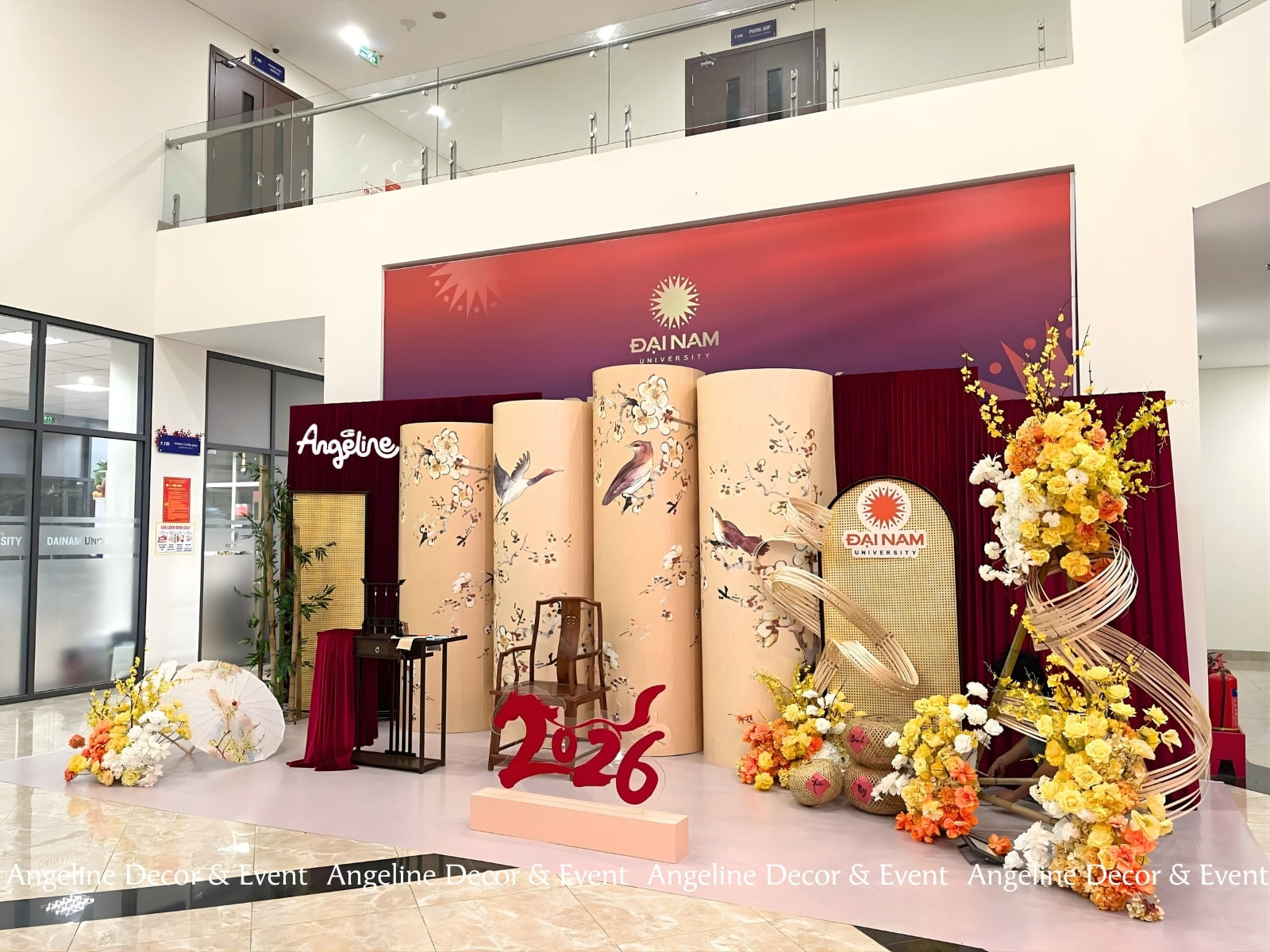 Trang trí Tết 2026 tại Đại học Đại Nam