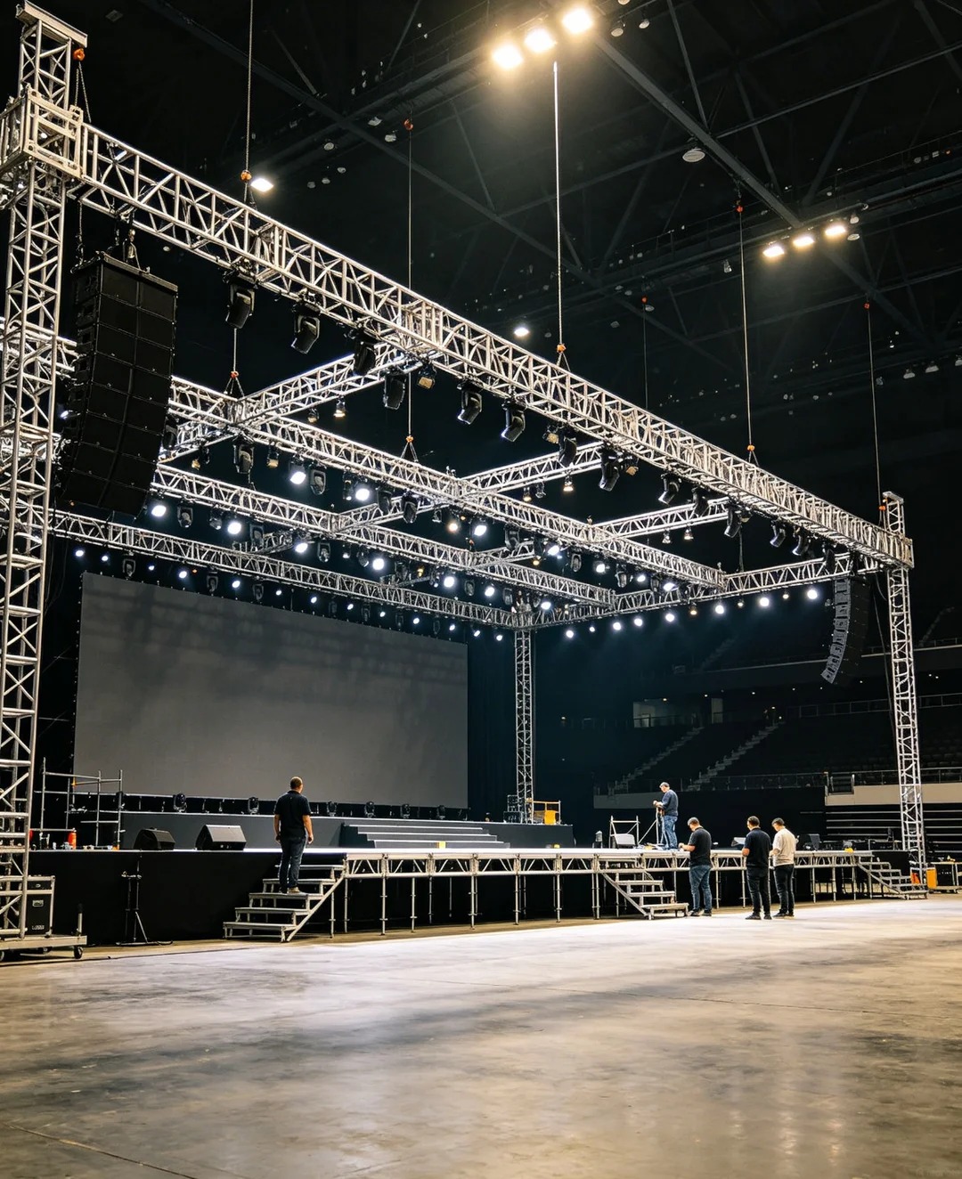 Đội ngũ Xưởng Event thi công sân khấu sự kiện tại Hà Nội